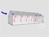 Tenda de armazenagem PRO 5x10x2x3,39m, PVC, Cinza