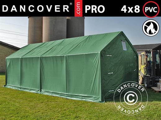 Namiot magazynowy PRO 4x8x2x3,1m, PCV, Zielony