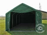 Tente de Stockage PRO 4x8x2,5x3,6m, PVC, Vert