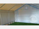 Carpa grande de almacén PRO 3x8x2x2,82m, PVC, Gris