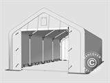Storage shelter PRO 3x8x2x2.82 m, PVC, Grey