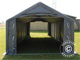 Tenda de armazenagem PRO 5x12x2x3,39m, PVC, Cinza