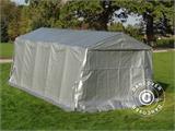 Tente Abri Garage Basic, 3,3x6x2,4m PE, Gris