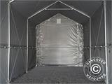 Storage shelter PRO XL 4x10x3.5x4.59 m, PE, Grey