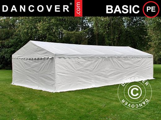Storage Tent Basic 2-in-1, 4x10 m PE, White