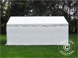 Tente de stockage Basic 2-en-1, 5x6m PE, blanc