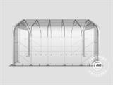 Capannone tenda PRO 6x6x3,7m, PE, Grigio