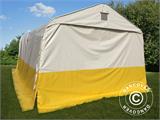 Storage work tent PRO 3.6x6x2.68 m, PVC, White/Yellow, Flame retardant