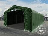 Namiot magazynowy PRO 7x7x3,8m PCV ze świetlikiem, Zielony