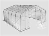 Capannone tenda PRO 7x7x3,8m PVC con pannello centrale, Grigio
