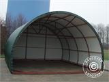 Livestock shelter/Arched storage shelter, 5x6x3.23 m, Dark Green