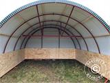 Namiot dla zwierząt gospodarskich z drewnianymi panelami, 5x6x3,23m, Ciemnozielona