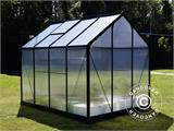 Greenhouse Polycarbonate 3.64m², 1.9x1.92x2.01 m w/base, Black
