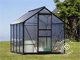 Greenhouse Polycarbonate 5.92 m², 1.9x3.12x2.01 m w/base, Black