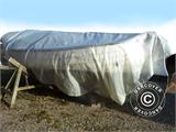 Tarpaulin 10x14 m, Net reinforced PE 200 g/m², Clear