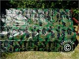 Camouflage tarpaulin Woodland 5x6 m, 120 g/m²