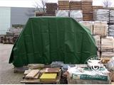 Tarpaulin 8x14 m, PVC 500 g/m², Green, Flame retardant