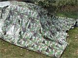 Camouflage tarpaulin 4x6 m, PVC 450 g/m²