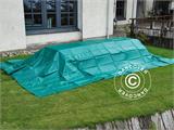 Tarpaulin 6x10 m, PVC 570 g/m², Green