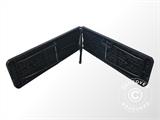 Folding Bench 183x30x43 cm, Black (1 pc.)