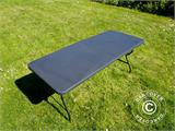 Folding Table 180x74x74 cm, Black (10 pcs.)