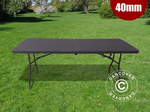 Sammenleggbart bord 180X74X74cm, svart (25 stk.)