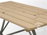 Picknickbord, 1,75x1,60m, Naturlig