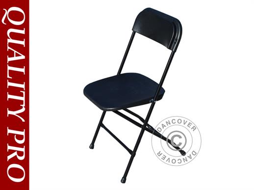 Cadeiras desdobráveis 43x45x80cm, Preto, 10 unid.