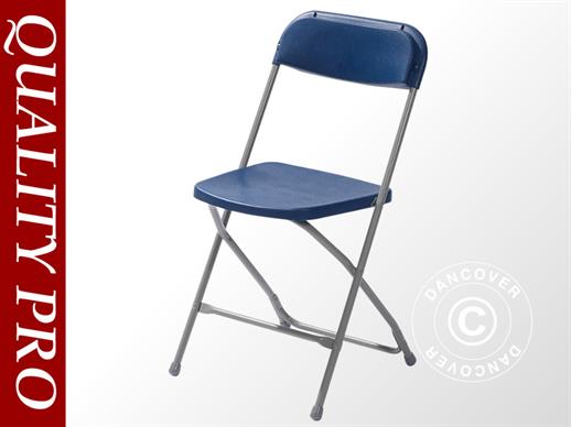 Cadeiras desdobráveis 43x45x80cm, Azul/Cinza, 10 unids.