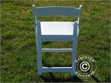 Cadeiras desdobráveis Almofadada 45x45x80cm, Branca, 4 unids.