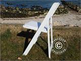 Padded Folding Chair 45x45x80 cm, White, 4 pcs.