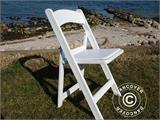 Padded Folding Chair 45x45x80 cm, White, 8 pcs.