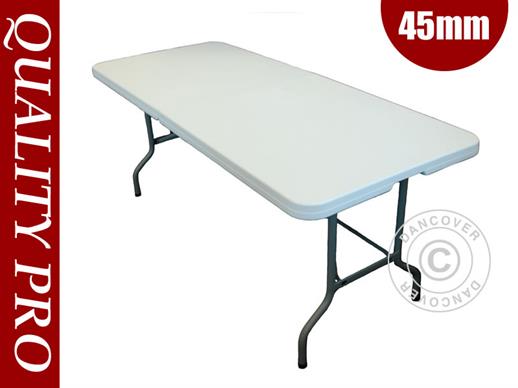 Table pliante 183x76x74cm, Gris clair (1 pce)
