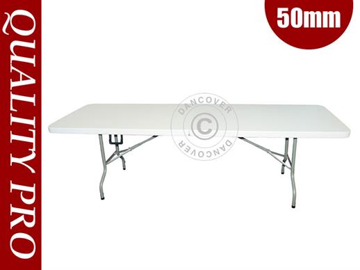 Kokoontaittuva pöytä 244x76x74cm, Vaalea harmaa (1 kpl.)