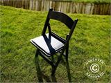 Sulankstoma kėdė, Juoda, 44x46x77cm, 4 vnt.