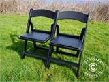 Klapstoelen, Zwart, 44x46x77cm, 4 St.
