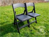 Cadeiras desdobráveis, Preto, 44x46x77cm, 4 unid.
