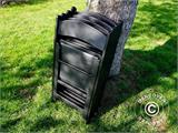 Padded Folding Chairs Black 44x46x77 cm, 8 pcs.
