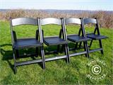 Klapstoelen Zwart 44x46x77cm, 8 St.