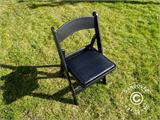 Chaise pliante, Noir, 44x46x77cm, 24 pièces