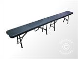 Folding bench 242x28x43 cm, Black (1 pc.)
