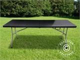 Kokoontaitettava pöytä 182x74x74cm, Musta (10 kpl)