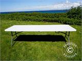 Table pliante PRO 242x74x74cm, Gris clair (pièce) RESTE SEULEMENT 1 PC