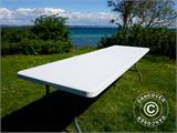 Table pliante PRO 242x74x74cm, Gris clair (pièce) RESTE SEULEMENT 1 PC