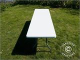 Table pliante PRO 242x74x74cm, Gris clair (10 pièces)