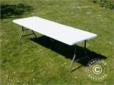 Folding Table PRO 242x74x74 cm, Light grey (10 pcs.)