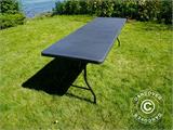 Folding Table PRO 242x74x74 cm, Black (25 pcs.)