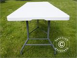 Hopfällbart bord PRO 182x74x74cm, Ljusgrå (25 st.)