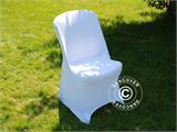 Copri-sedie elasticizzato 48x43x89cm, Bianco (1 pz)