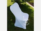 Copri-sedie elasticizzato 44x44x80cm, Bianco (1 pz)